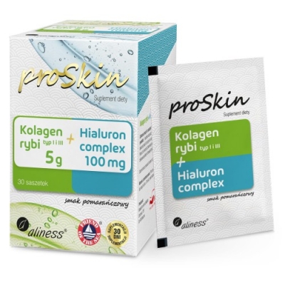 Kolagen rybi 5 g + Hialuron 100mg Complex x 30 saszetek